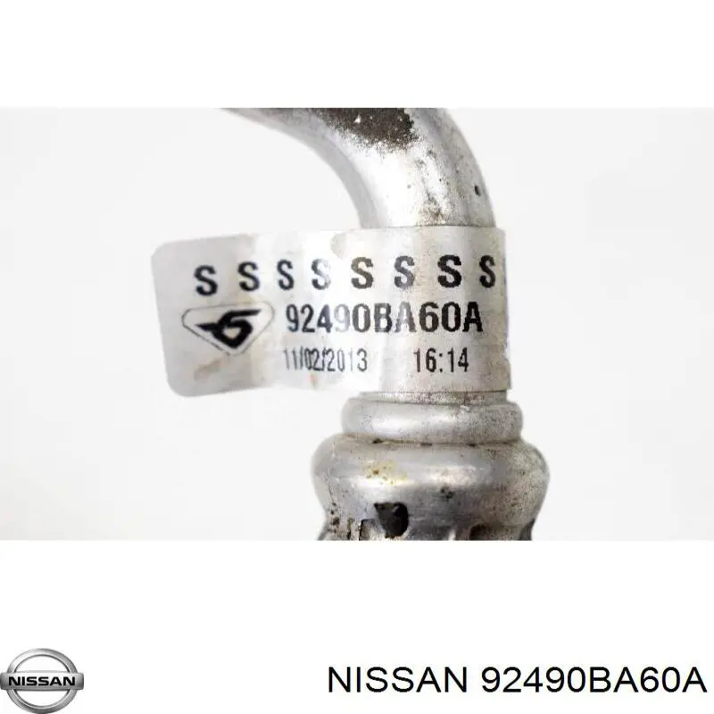92490BA60A Nissan/Infiniti Mangueira de aparelho de ar condicionado, desde o compressor até o radiador