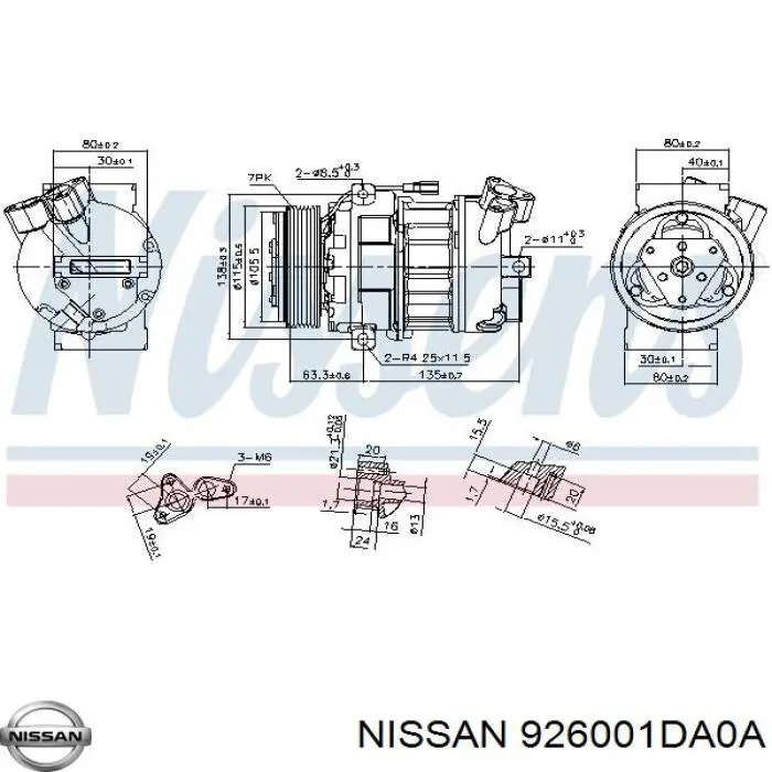 Compressor de aparelho de ar condicionado Nissan/Infiniti 926001DA0A preço, a partir de 154,93 USD