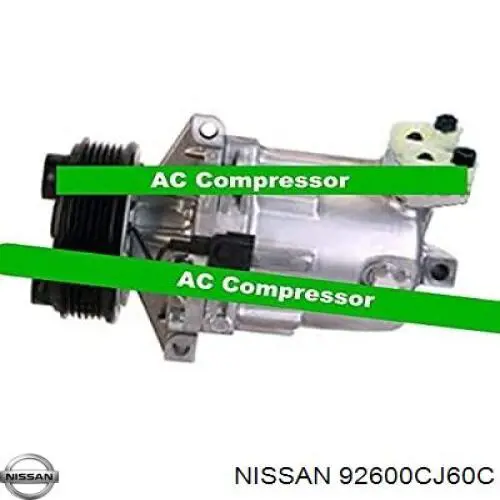 Compressor de aparelho de ar condicionado Nissan/Infiniti 92600CJ60B preço, a partir de 484,77 USD