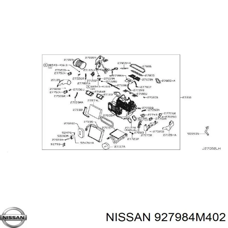  Nissan/Infiniti 927984M402 preço, a partir de 24,33 USD