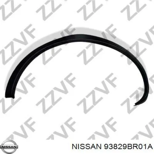 Compre 93829BR01A Nissan/Infiniti Expansor esquerdo (placa sobreposta) de arco do pára-lama traseiro
