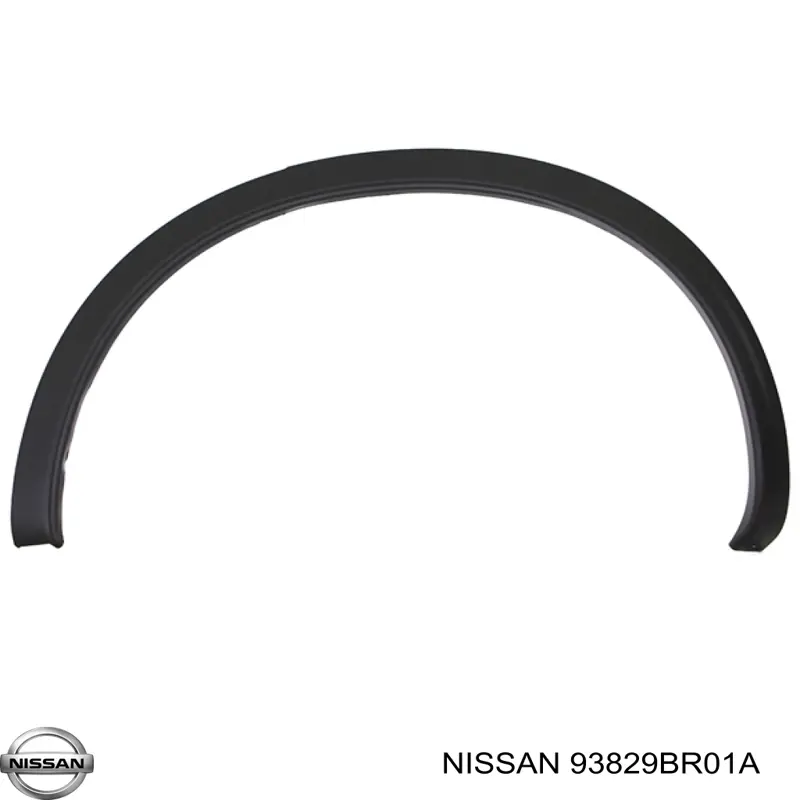 Compre 93829BR01A Nissan/Infiniti Expansor esquerdo (placa sobreposta) de arco do pára-lama traseiro