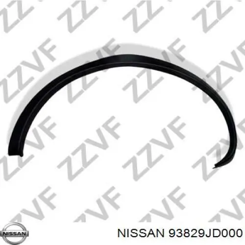 Expansor esquerdo (placa sobreposta) de arco do pára-lama traseiro Nissan/Infiniti 93829JD000 preço, a partir de 70,49 USD