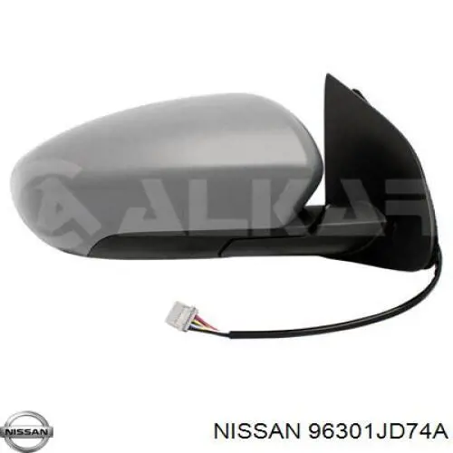 96301JD74A Nissan/Infiniti Espelho de retrovisão direito