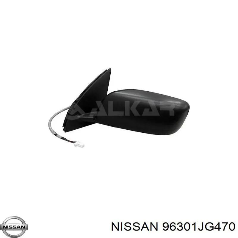 96301JG470 Nissan/Infiniti Espelho de retrovisão direito