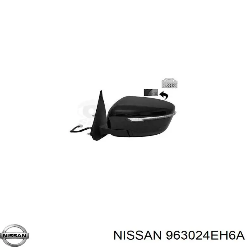 Espelho de retrovisão esquerdo Nissan/Infiniti 963024EH6A preço, a partir de 190,23 USD