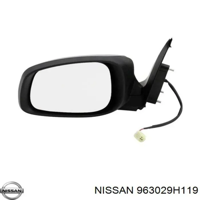 Espelho de retrovisão esquerdo 963029H119 Nissan/Infiniti