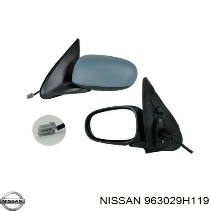 963029H119 Nissan/Infiniti Espelho de retrovisão esquerdo