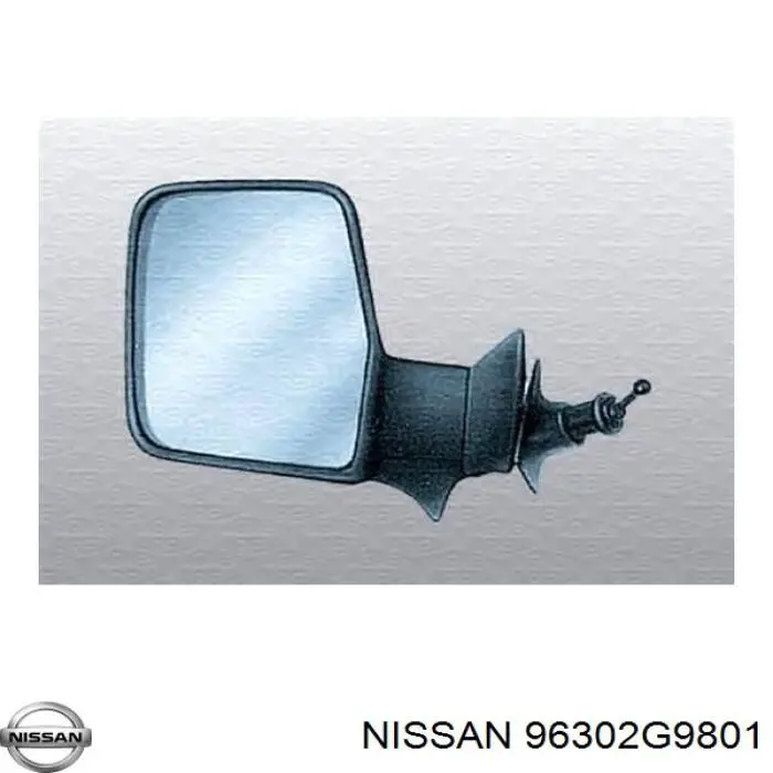 Espelho de retrovisão esquerdo para Nissan Patrol  W260