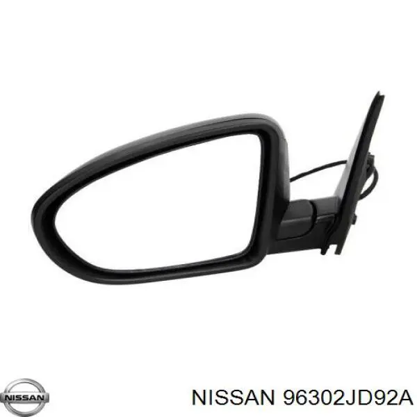 96302JD92A Nissan/Infiniti Espelho de retrovisão esquerdo