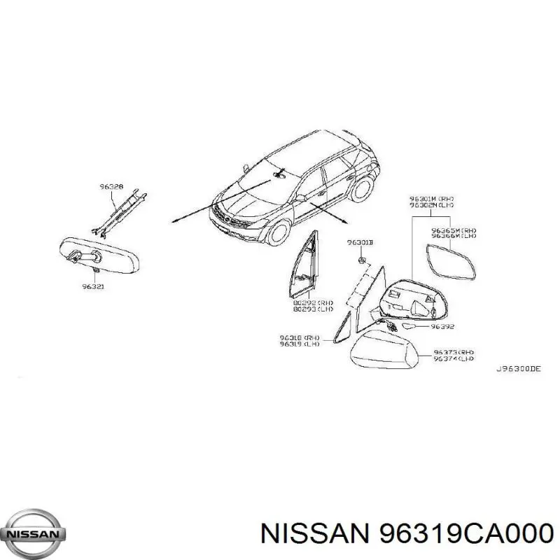  Nissan/Infiniti 96319CA000 preço, a partir de 94,81 USD