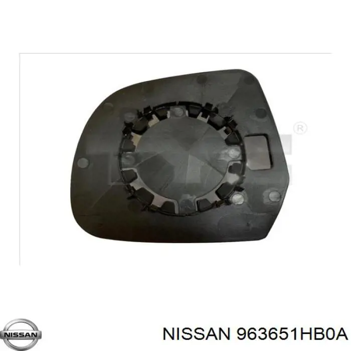 Compre 963651HB0A Nissan/Infiniti Elemento espelhado do espelho de retrovisão direito