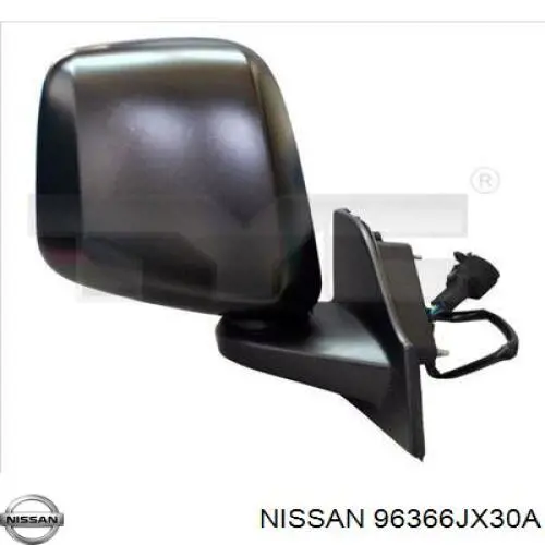 Elemento espelhado do espelho de retrovisão esquerdo Nissan/Infiniti 96366JX30A preço, a partir de 76,29 USD