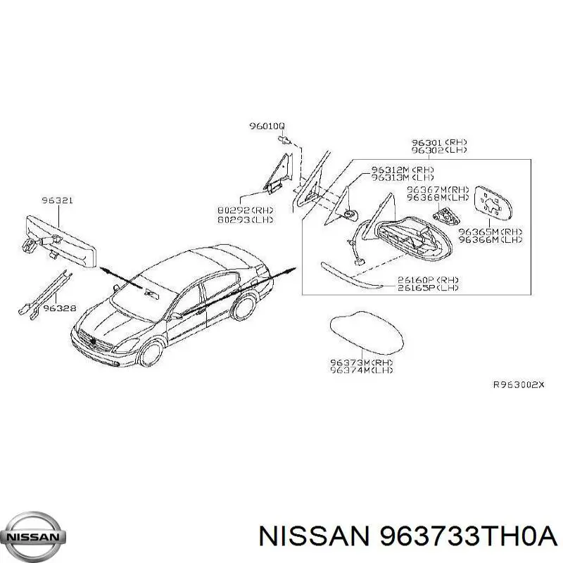  Nissan/Infiniti 963733TH0A preço, a partir de 19,33 USD