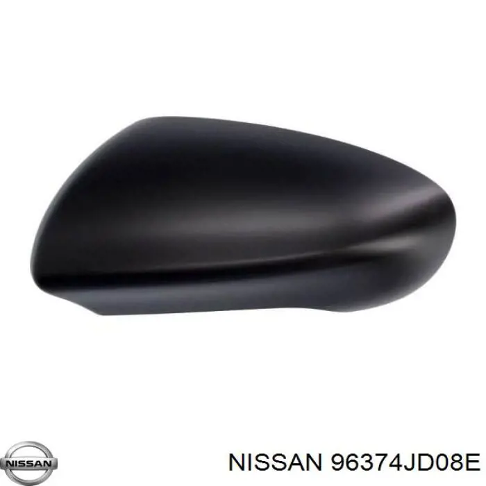 96374JD08E Nissan/Infiniti Placa sobreposta (tampa) do espelho de retrovisão esquerdo