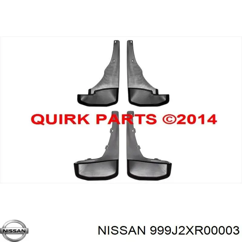 Protetores de lama dianteiros, kit Nissan Pathfinder  R51M
