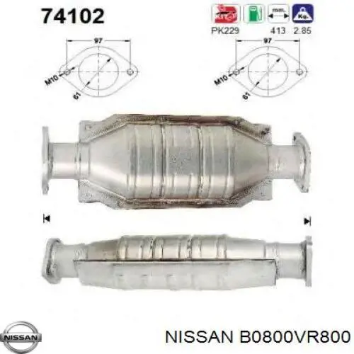 Convertidor - catalisador Nissan Terrano II R20