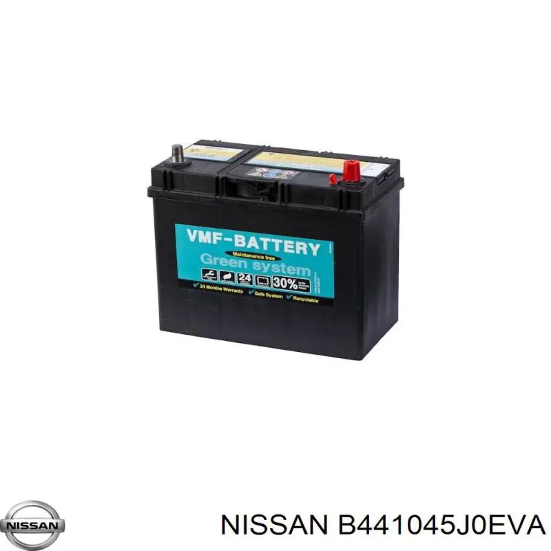 Bateria recarregável (PILHA) B441045J0EVA Nissan/Infiniti