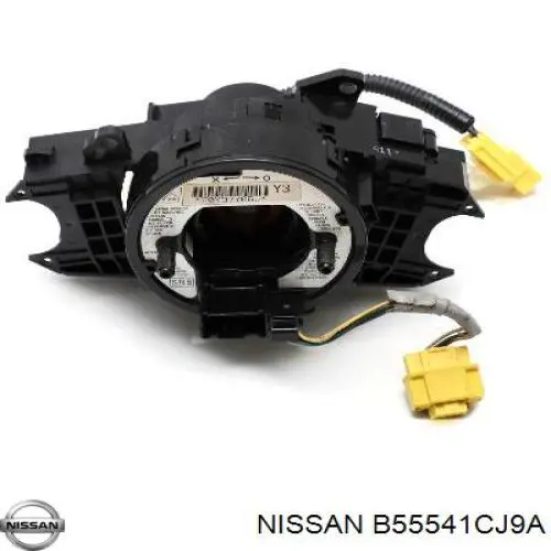 Compre B55541CJ9A Nissan/Infiniti Anel AIRBAG de contato, cabo plano do volante