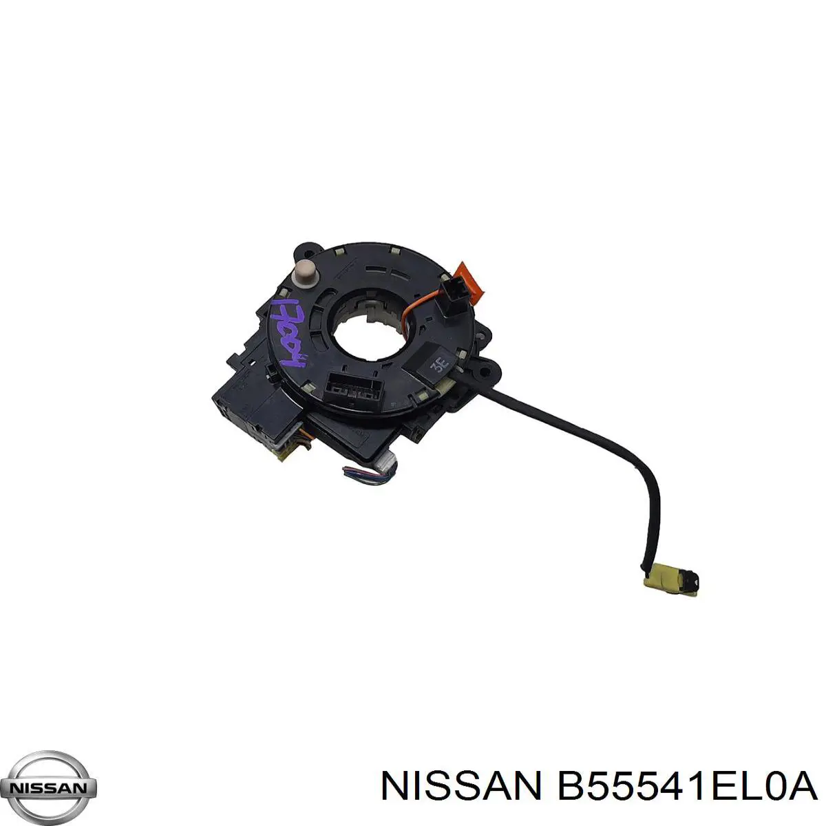 B55541EL0A Nissan/Infiniti Anel AIRBAG de contato, cabo plano do volante