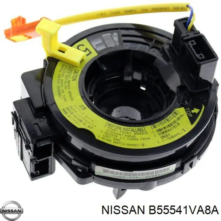 B55541VA8A Nissan/Infiniti Anel AIRBAG de contato, cabo plano do volante