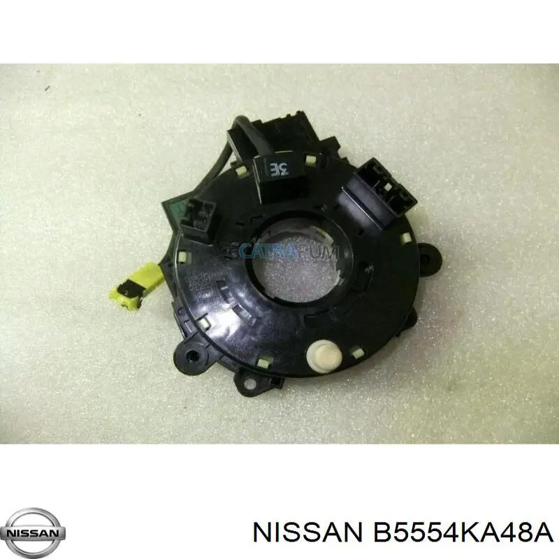 B5554KA48A Nissan/Infiniti Anel AIRBAG de contato, cabo plano do volante