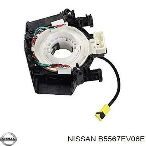 B5567EV06E Nissan/Infiniti Anel AIRBAG de contato, cabo plano do volante