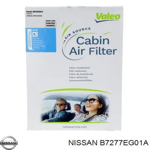 B7277EG01A Nissan/Infiniti Filtro de salão