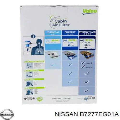 Compre B7277EG01A Nissan/Infiniti Filtro de salão