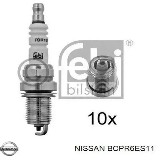 Compre BCPR6ES11 Nissan/Infiniti Vela de ignição
