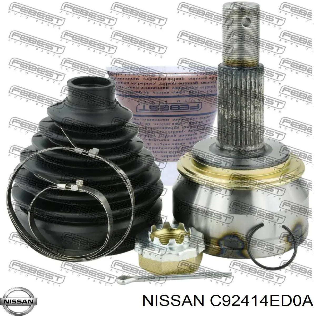 Bota de proteção externa de junta homocinética do semieixo dianteiro Nissan/Infiniti C92414ED0A preço, a partir de 23,37 USD