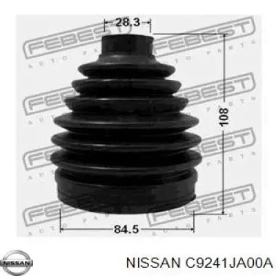 Bota de proteção externa de junta homocinética do semieixo dianteiro Nissan/Infiniti C9241JA00A preço, a partir de 12,69 USD