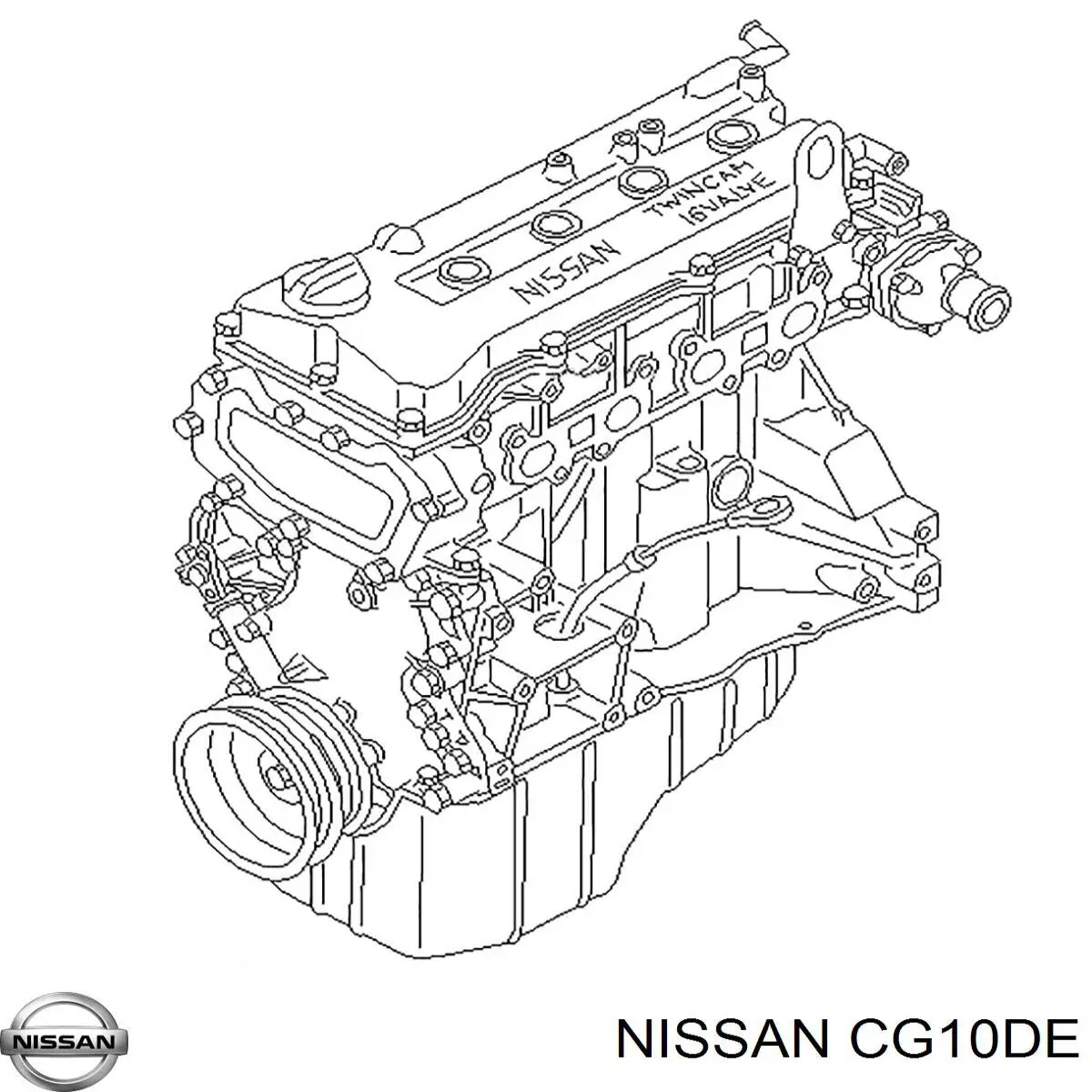 CG10DE Nissan/Infiniti Motor montado