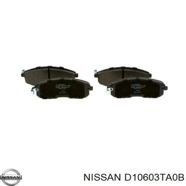 Sapatas do freio dianteiras de disco Nissan/Infiniti D10603TA0B preço, a partir de 38,41 USD