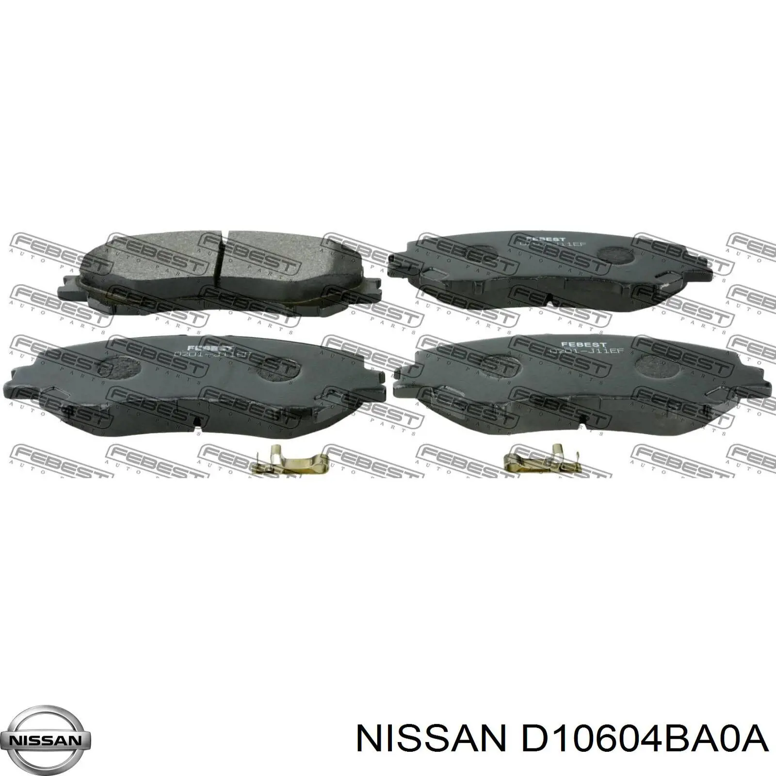 Sapatas do freio dianteiras de disco Nissan/Infiniti D10604BA0A preço, a partir de 29,03 USD