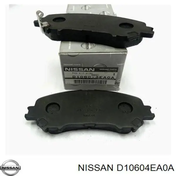 Compre D10604EA0A Nissan/Infiniti Sapatas do freio dianteiras de disco