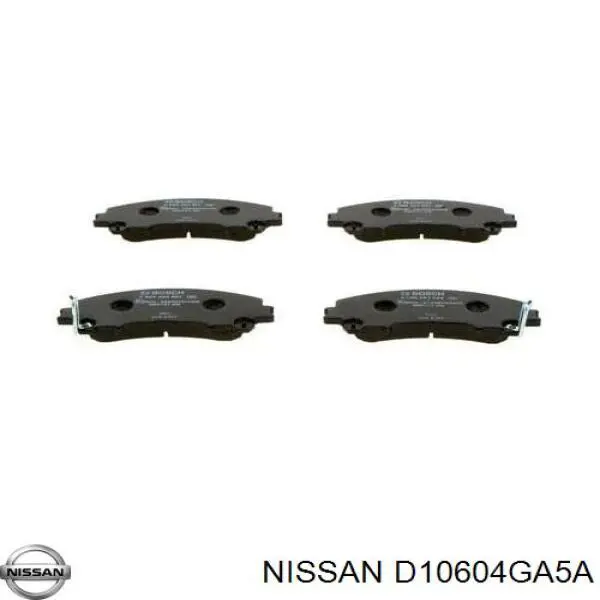 Compre D10604GA5A Nissan/Infiniti Sapatas do freio dianteiras de disco