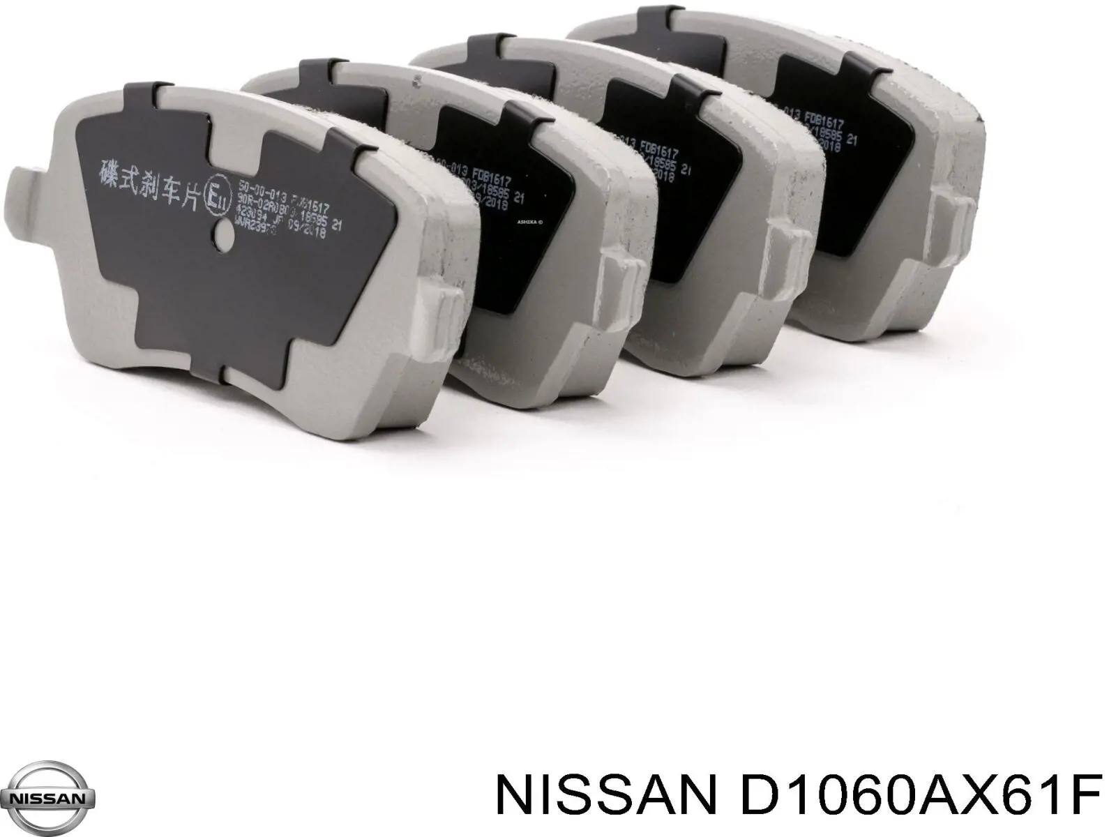 Sapatas do freio dianteiras de disco Nissan/Infiniti D1060AX61F preço, a partir de 21,38 USD