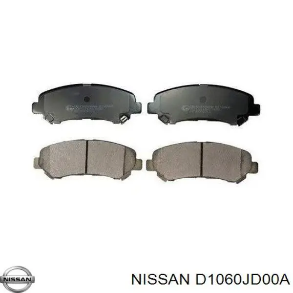 Compre D1060JD00A Nissan/Infiniti Sapatas do freio dianteiras de disco