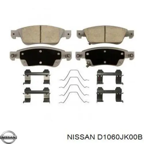 Sapatas do freio dianteiras de disco Nissan/Infiniti D1060JK00B preço, a partir de 47,77 USD