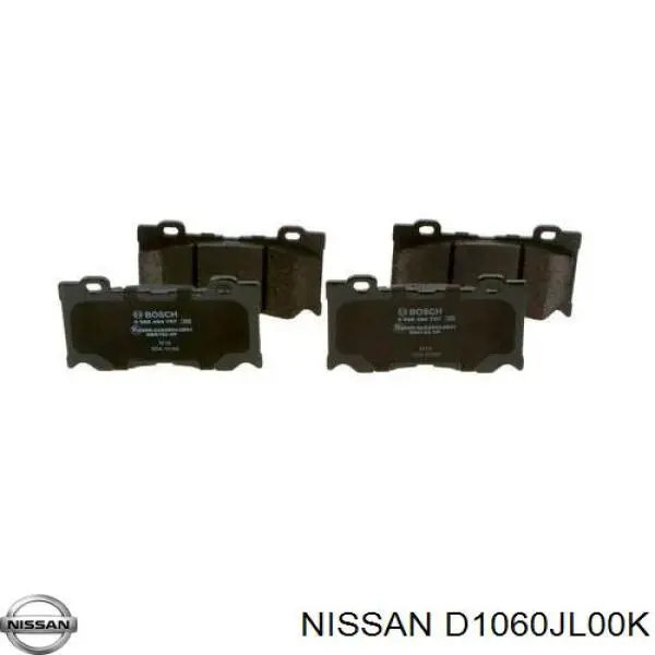 Sapatas do freio dianteiras de disco Nissan/Infiniti D1060JL00K preço, a partir de 39,92 USD