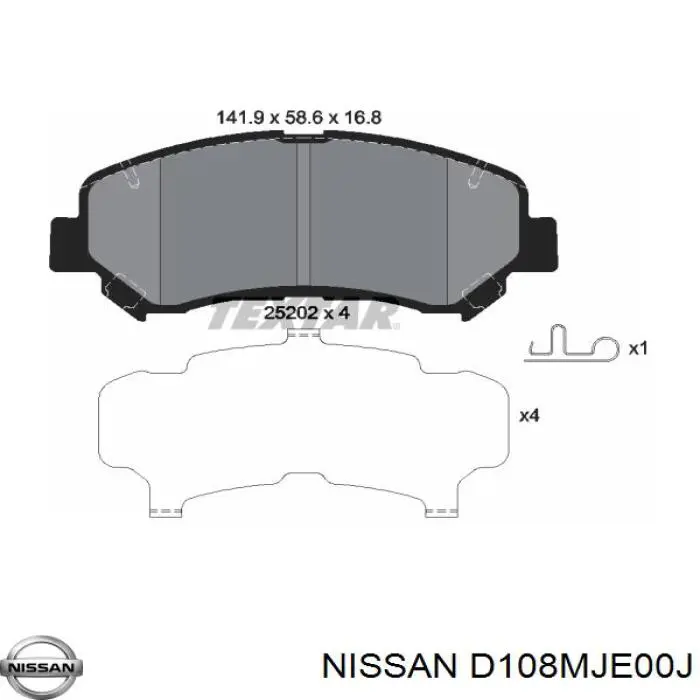 D108MJE00J Nissan/Infiniti 
