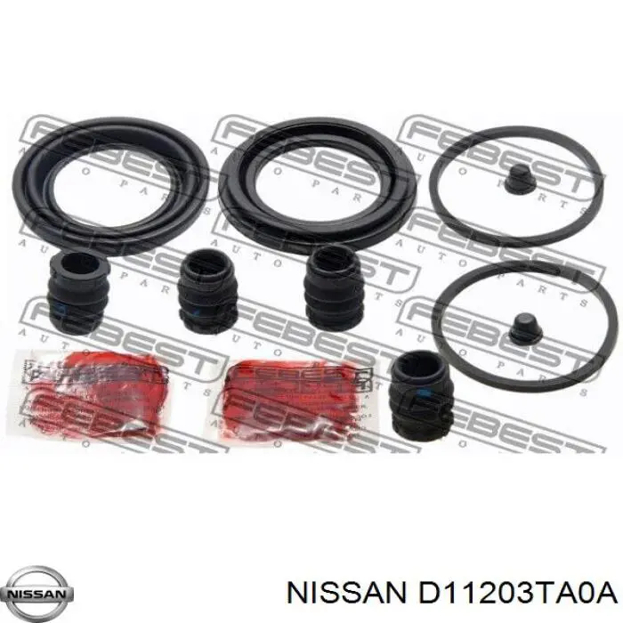 D11203TA0A Nissan/Infiniti Kit de reparação de suporte do freio dianteiro