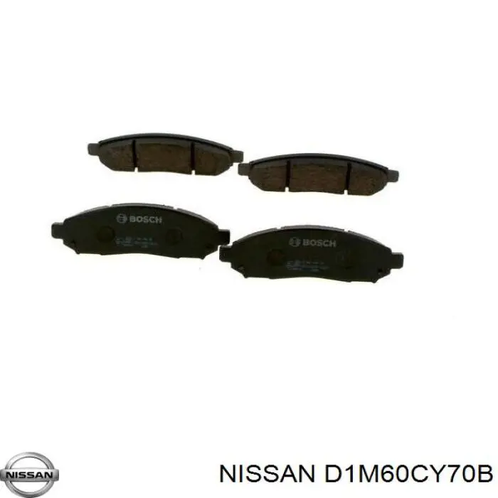 D1M60CY70B Nissan/Infiniti Sapatas do freio dianteiras de disco