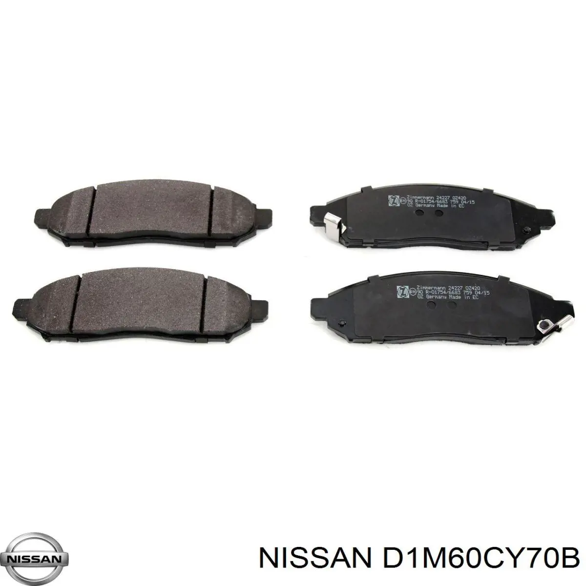Sapatas do freio dianteiras de disco Nissan/Infiniti D1M60CY70B preço, a partir de 37,09 USD