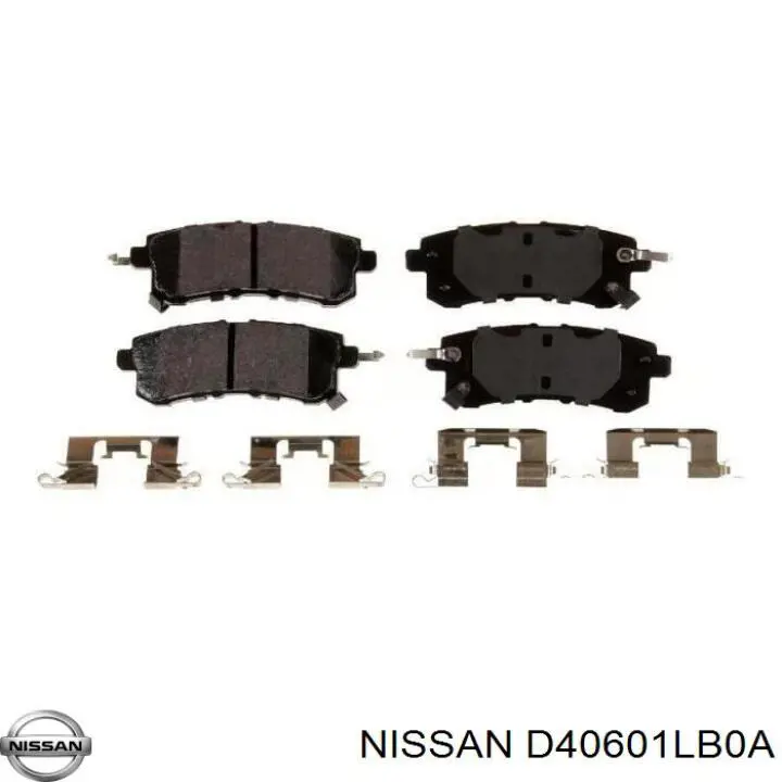 Sapatas do freio traseiras de disco D40601LB0A Nissan/Infiniti