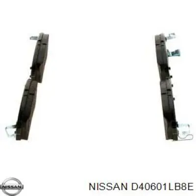 Compre D40601LB8E Nissan/Infiniti Sapatas do freio traseiras de disco