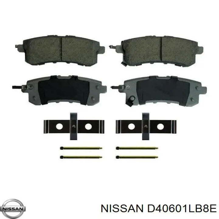 D40601LB8E Nissan/Infiniti Sapatas do freio traseiras de disco