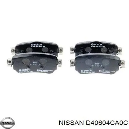 Sapatas do freio traseiras de disco Nissan/Infiniti D40604CA0C preço, a partir de 25,22 USD