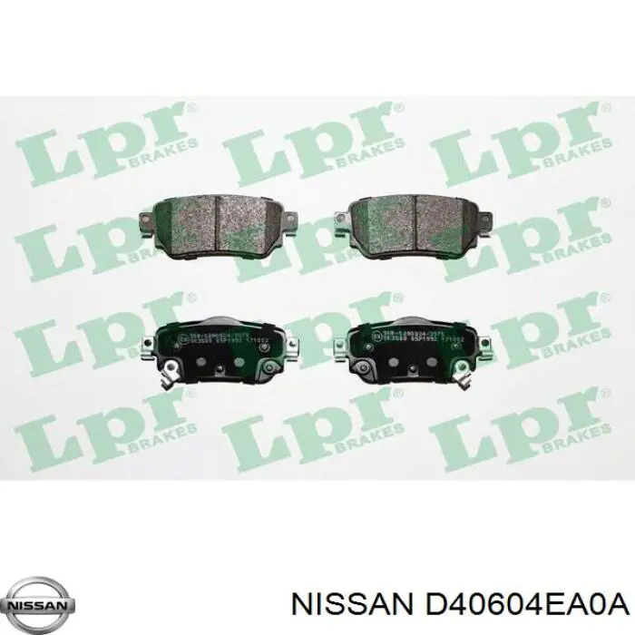 Sapatas do freio traseiras de disco Nissan/Infiniti D40604EA0A preço, a partir de 24,60 USD